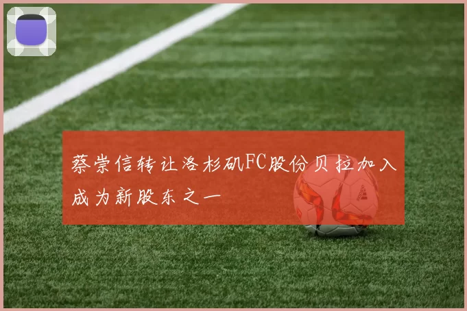 蔡崇信转让洛杉矶FC股份贝拉加入成为新股东之一